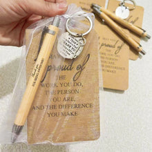 1 Set Motivational Thank You Gift Set, Include Signature Pen, Gratitude Cards, Keychain And Gift Bags, Expressing Appreci