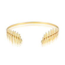 Cross-Border European and American Bridal Leaf Headband Baroque Golden Leaf Headdress Bracelet Earrings Arm Ring Hairpin Hair Accessories