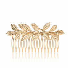 Baroque Golden Leaf Bridal Jewelry Set