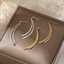 Under the banyan tree S925 silver cold wind cross temperament long earrings women's fashion niche design earrings new fashion