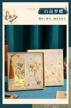 Flower and Butterfly Dream Bookmark Gift Box Creative Cultural and Creative Holiday Gifts Souvenirs High-End Metal Tassel Bookmark Gift Box