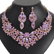 Retro Leaf & Flower Necklace Set (2-Piece)