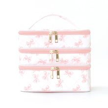 Feihong Cross-Border Three-Layer Cosmetic Bag Large Capacity High-Value Portable Toiletry Bag Portable Travel Makeup Storage Bag