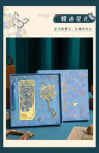 Flower and Butterfly Dream Bookmark Gift Box Creative Cultural and Creative Holiday Gifts Souvenirs High-End Metal Tassel Bookmark Gift Box