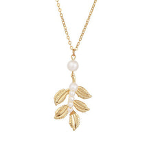 Baroque Golden Leaf Bridal Jewelry Set
