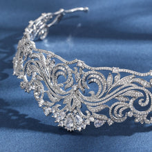 Fashion Baroque shiny zircon crown hair accessories bridal wedding exquisite accessories Grand crown headdress elegant