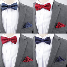 Men's Business Banquet Multicolor Pocket Towel Set Wedding Wedding Bow Best Man Groom Men's Dress Accessories