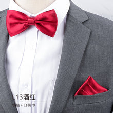 Men's Business Banquet Multicolor Pocket Towel Set Wedding Wedding Bow Best Man Groom Men's Dress Accessories