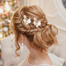 Baroque Golden Leaf Bridal Jewelry Set