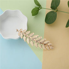Baroque Golden Leaf Bridal Jewelry Set