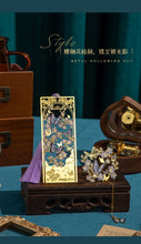 Flower and Butterfly Dream Bookmark Gift Box Creative Cultural and Creative Holiday Gifts Souvenirs High-End Metal Tassel Bookmark Gift Box