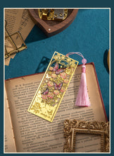Flower and Butterfly Dream Bookmark Gift Box Creative Cultural and Creative Holiday Gifts Souvenirs High-End Metal Tassel Bookmark Gift Box