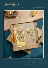 Flower and Butterfly Dream Bookmark Gift Box Creative Cultural and Creative Holiday Gifts Souvenirs High-End Metal Tassel Bookmark Gift Box