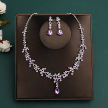 Bridal Crown, Necklace & Hair Accessories Set