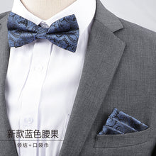 Men's Business Banquet Multicolor Pocket Towel Set Wedding Wedding Bow Best Man Groom Men's Dress Accessories