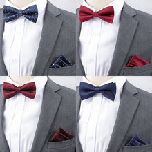 Men's Business Banquet Multicolor Pocket Towel Set Wedding Wedding Bow Best Man Groom Men's Dress Accessories