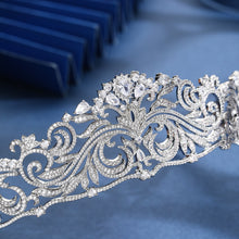 Fashion Baroque shiny zircon crown hair accessories bridal wedding exquisite accessories Grand crown headdress elegant