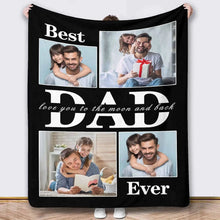 Customized blankets for dad personalized dad photos for dad and husband Father's Day gifts