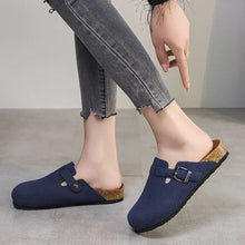 Women Retro Suede Lightweight Slip On Casual Shoes