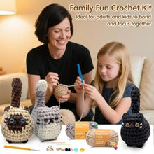 A Set Easy Cat Crochet Animals DIY Handmade Crafts Crochet Kit Crochet Animal Kit For Beginners