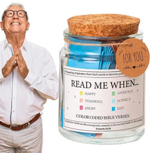 Bible Verses in A Jar, God's Word Storage Jar ,Colorful Bible Verses Gratitude & Blessings Christian ,With Gift Box