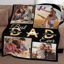 Customized blankets for dad personalized dad photos for dad and husband Father's Day gifts