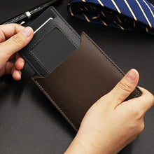 PU Leather Wallet Men Custom Engraved Initials & Name Gift for Birthday, Anniversary, Father's Day, Christmas Gift Personalized
