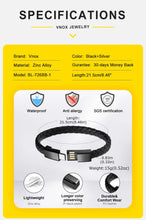 Vnox Charging Bracelets Bangles For Men