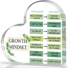 Growth mindset decoration, changing your mindset decoration, acrylic spiritual inspirational gift,  inspirational gift