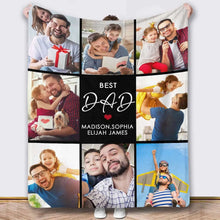 Customized blankets for dad personalized dad photos for dad and husband Father's Day gifts