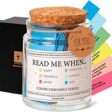 Bible Verses in A Jar, God's Word Storage Jar ,Colorful Bible Verses Gratitude & Blessings Christian ,With Gift Box