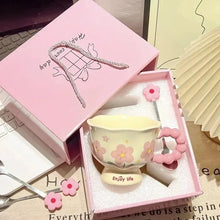 High-value birthday gifts for girls, butterfly ceramic cups, gift boxes