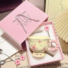 High-value birthday gifts for girls, butterfly ceramic cups, gift boxes