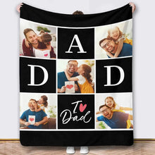 Customized blankets for dad personalized dad photos for dad and husband Father's Day gifts