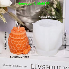 3D Bee Honeycomb Candle Silicone Mold DIY Honeycomb