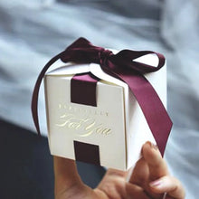 Wedding Favors Gift Box With Ribbon,Candy Chocolate Gift Boxes Souvenirs packing For Baby Shower Birthday Event Party Supplies