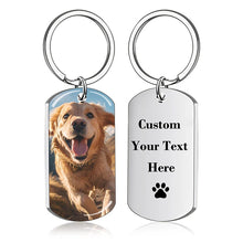 Custom Picture Text Necklace Personalized Double-sided Photo Necklace Memorial Father's Day Gifts for Dad Mom Boyfriend Family