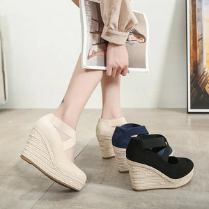 Espadrilles Women Suede Wedge SANDALS