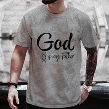 Religious Christian T-Shirt for Men Took A Dna Test and God Is My Father Print Men's Tshirts Christian Cross Jesus Tee Clothes