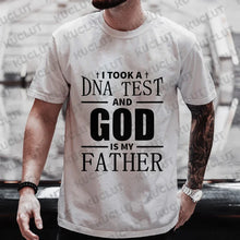 Religious Christian T-Shirt for Men Took A Dna Test and God Is My Father Print Men's Tshirts Christian Cross Jesus Tee Clothes