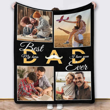 Customized blankets for dad personalized dad photos for dad and husband Father's Day gifts