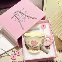 High-value birthday gifts for girls, butterfly ceramic cups, gift boxes