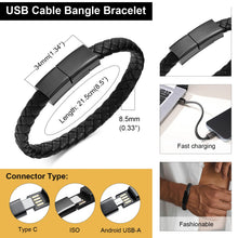 Vnox Charging Bracelets Bangles For Men