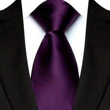 Luxury Mens Necktie Purple Color Stripes, Floral and Plaid Designs