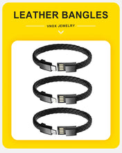 Vnox Charging Bracelets Bangles For Men
