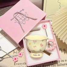 High-value birthday gifts for girls, butterfly ceramic cups, gift boxes