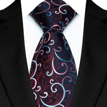 Luxury Mens Necktie Purple Color Stripes, Floral and Plaid Designs