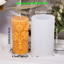 3D Bee Honeycomb Candle Silicone Mold DIY Honeycomb
