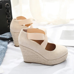 Espadrilles Women Suede Wedge SANDALS