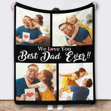 Customized blankets for dad personalized dad photos for dad and husband Father's Day gifts